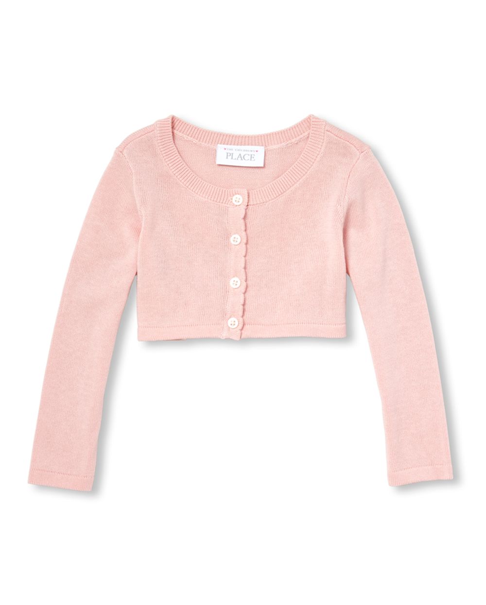 Baby And Toddler Girls Long Sleeve Cropped Cardigan