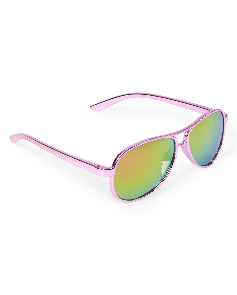 Toddler Girls Metallic Aviator Sunglasses