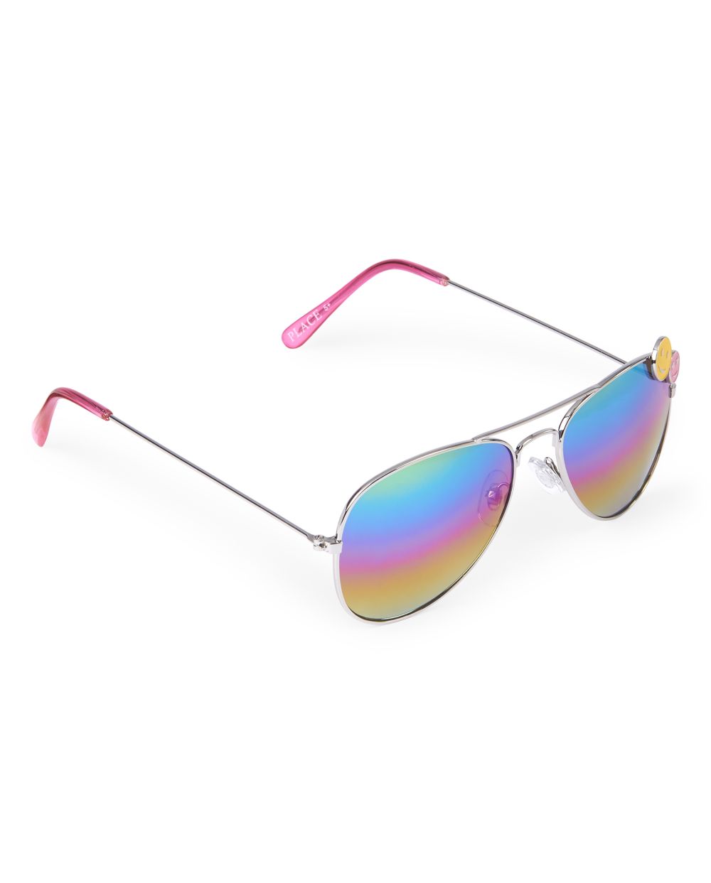 Girls Emoji Metal Aviator Sunglasses