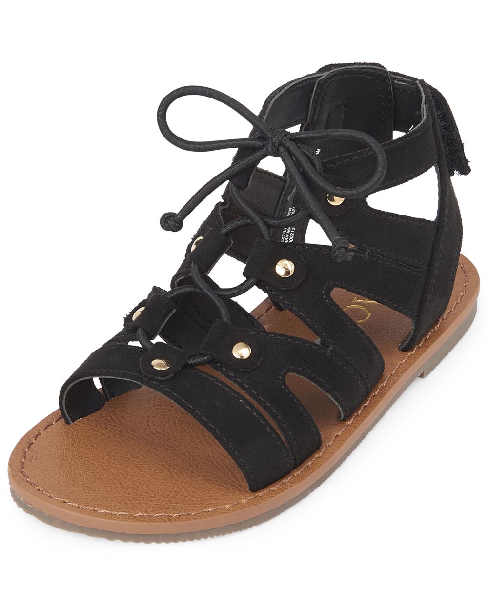 Toddler Girls Lace Up Faux Suede Gladiator Sandals