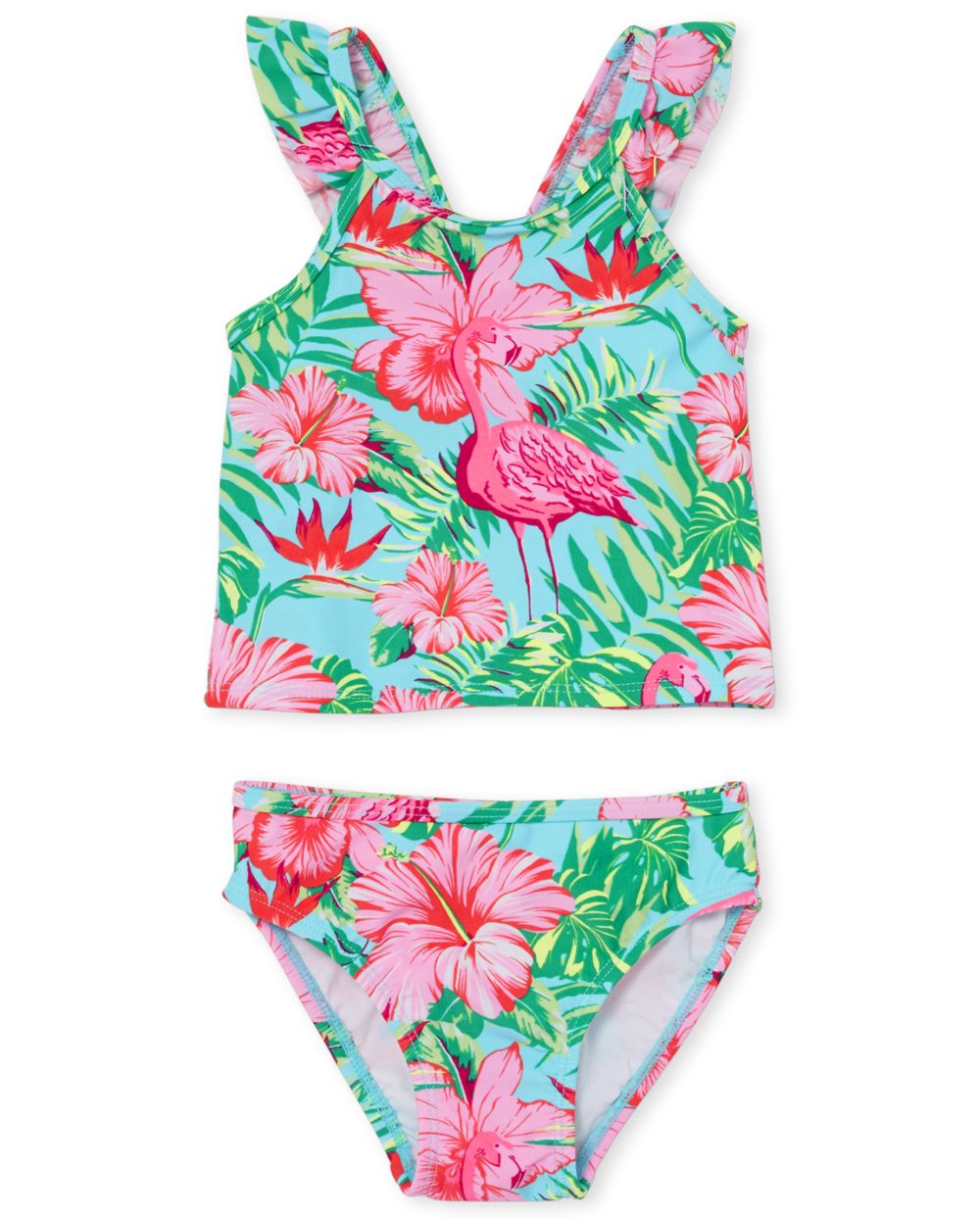 girls ruffle tankini