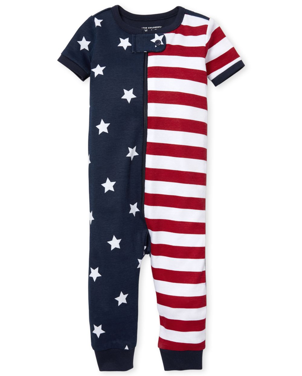 Unisex Baby And Toddler Americana Short Sleeve Stars And Stripes Print ...