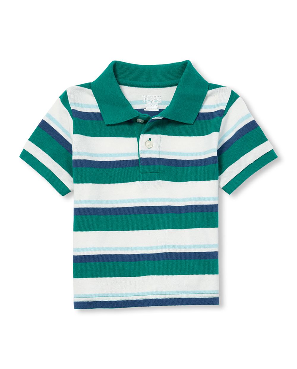 Baby And Toddler Boys Short Sleeve Striped Pique Polo