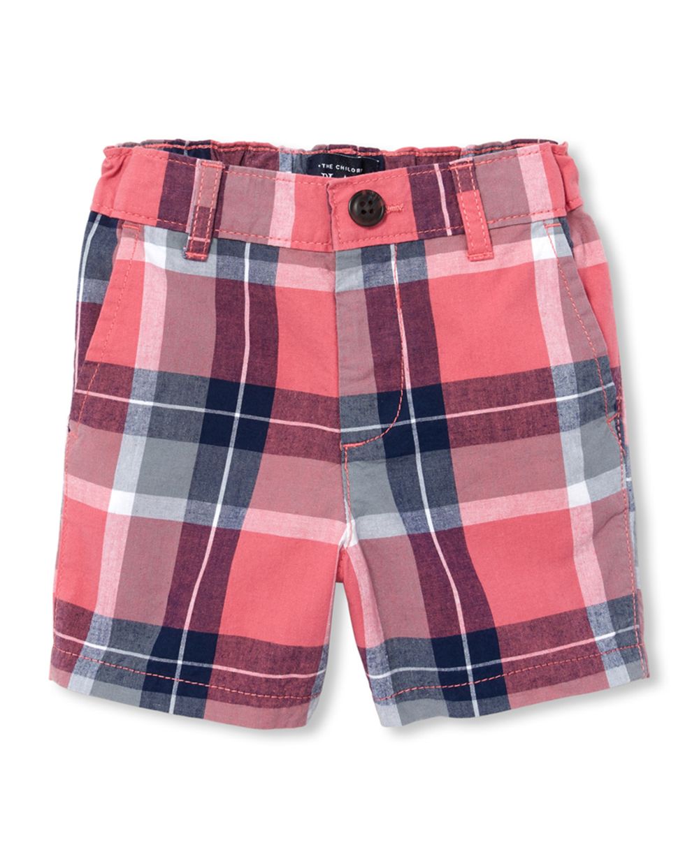 Baby And Toddler Boys Plaid Woven Chino Shorts