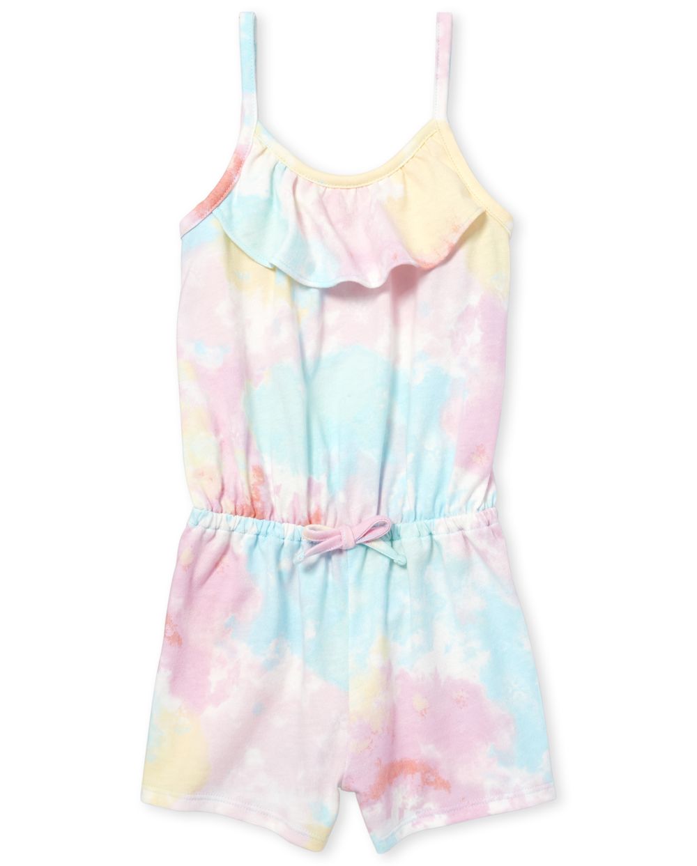 Baby And Toddler Girls Sleeveless Tie Dye Knit Romper