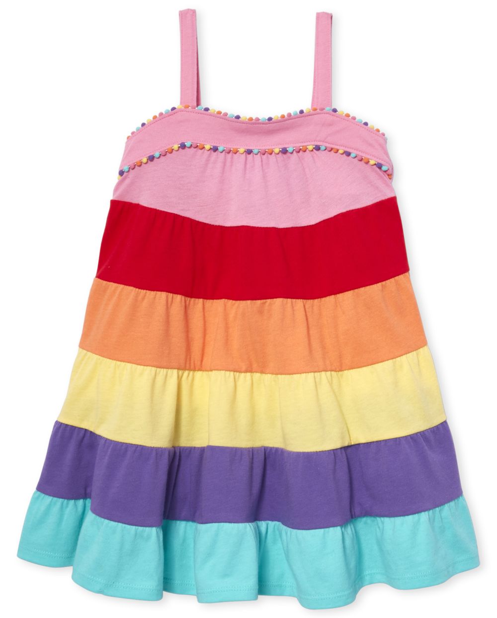 Baby And Toddler Girls TINY COLLECTIONS Sleeveless Colorblock Knit ...