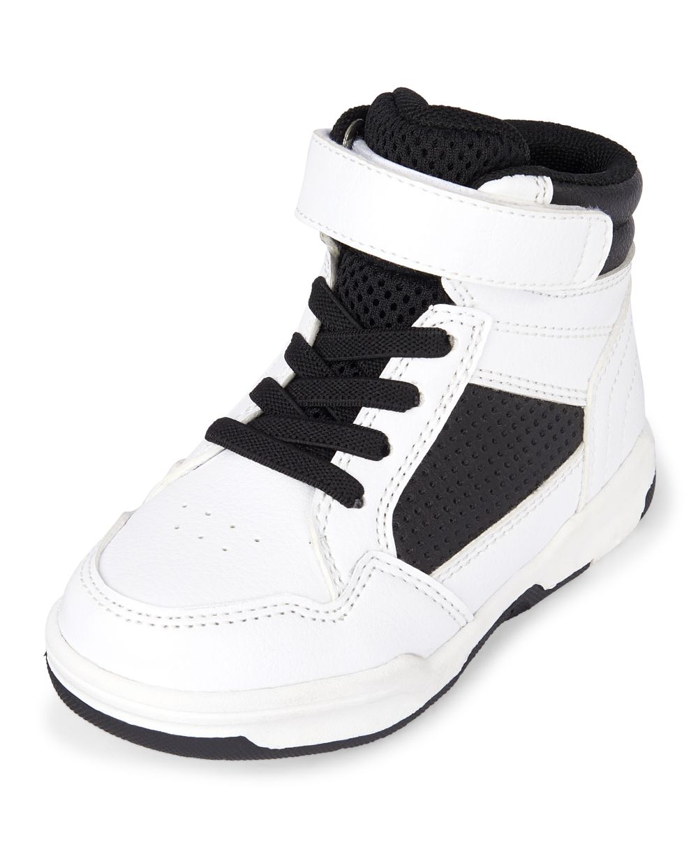 Toddler Boys Colorblock Faux Leather Hi Top Sneakers