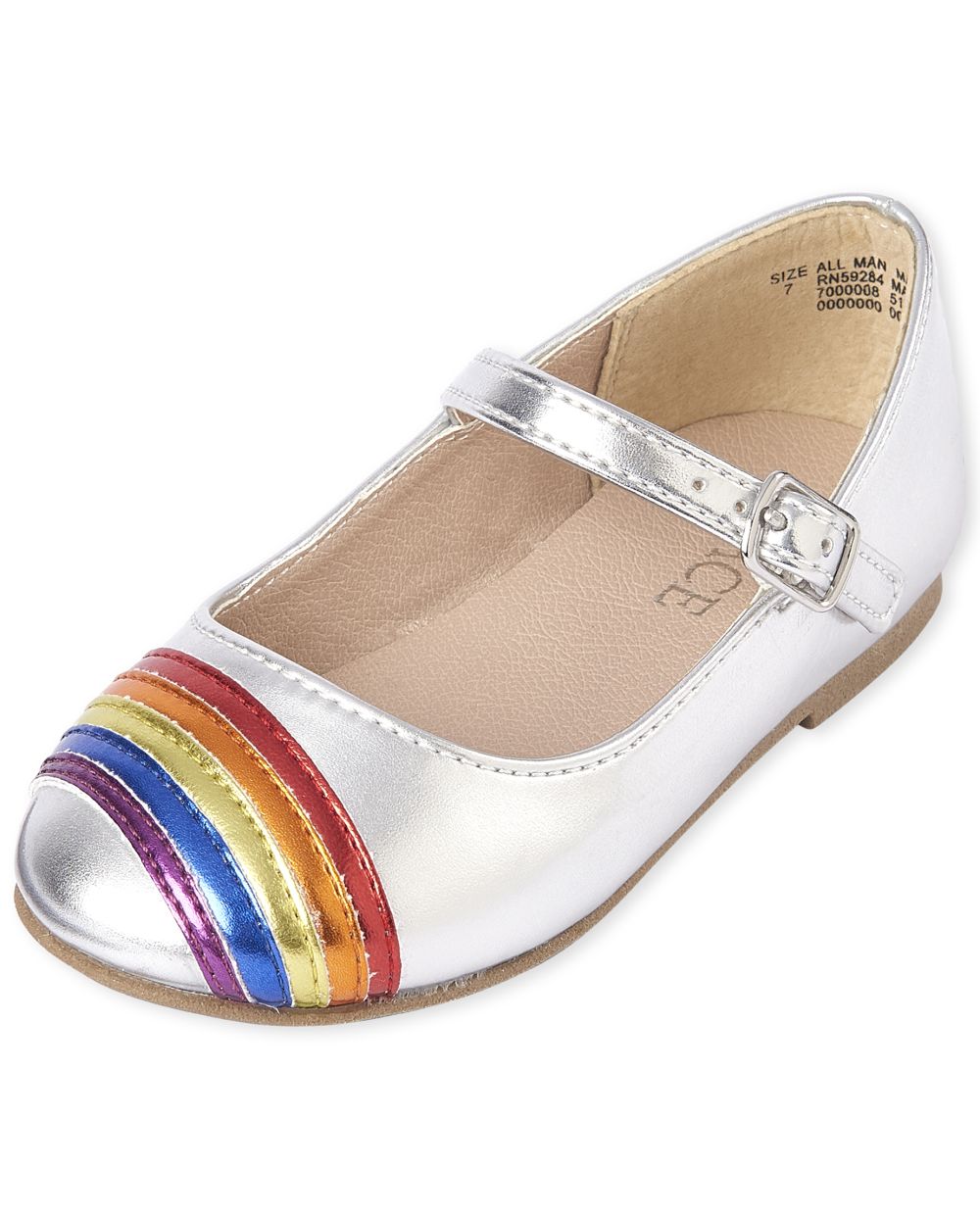 Toddler Girls TINY COLLECTIONS Graphic Metallic Faux Leather Ballet