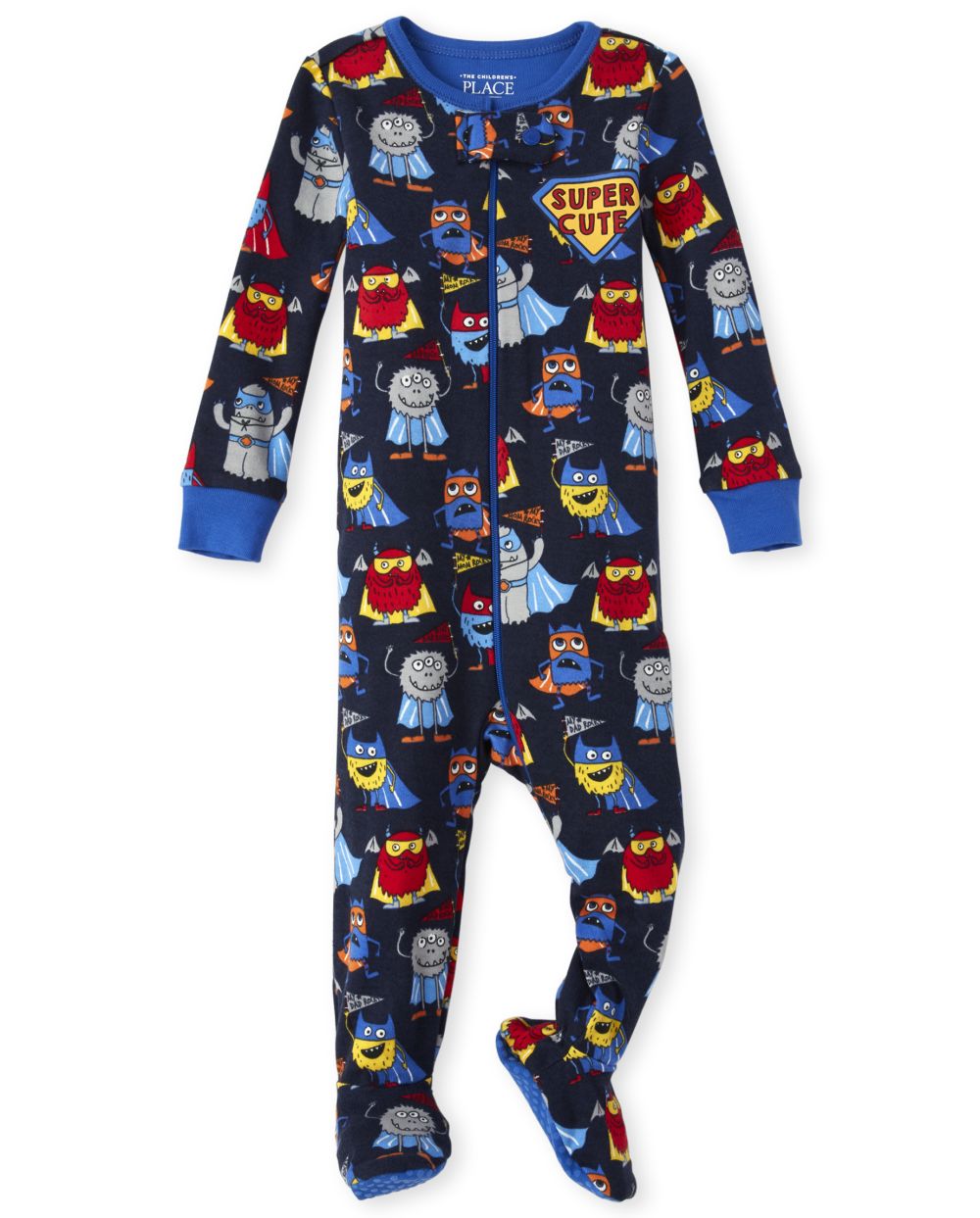 Baby And Toddler Boys Long Sleeve Super Hero Monster Snug Fit Cotton