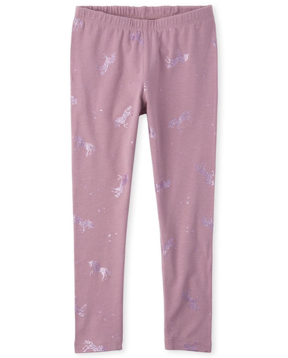 Claire & Charlie Girls Pink & Blue Stripe Unicorn Leggings Set main image 0