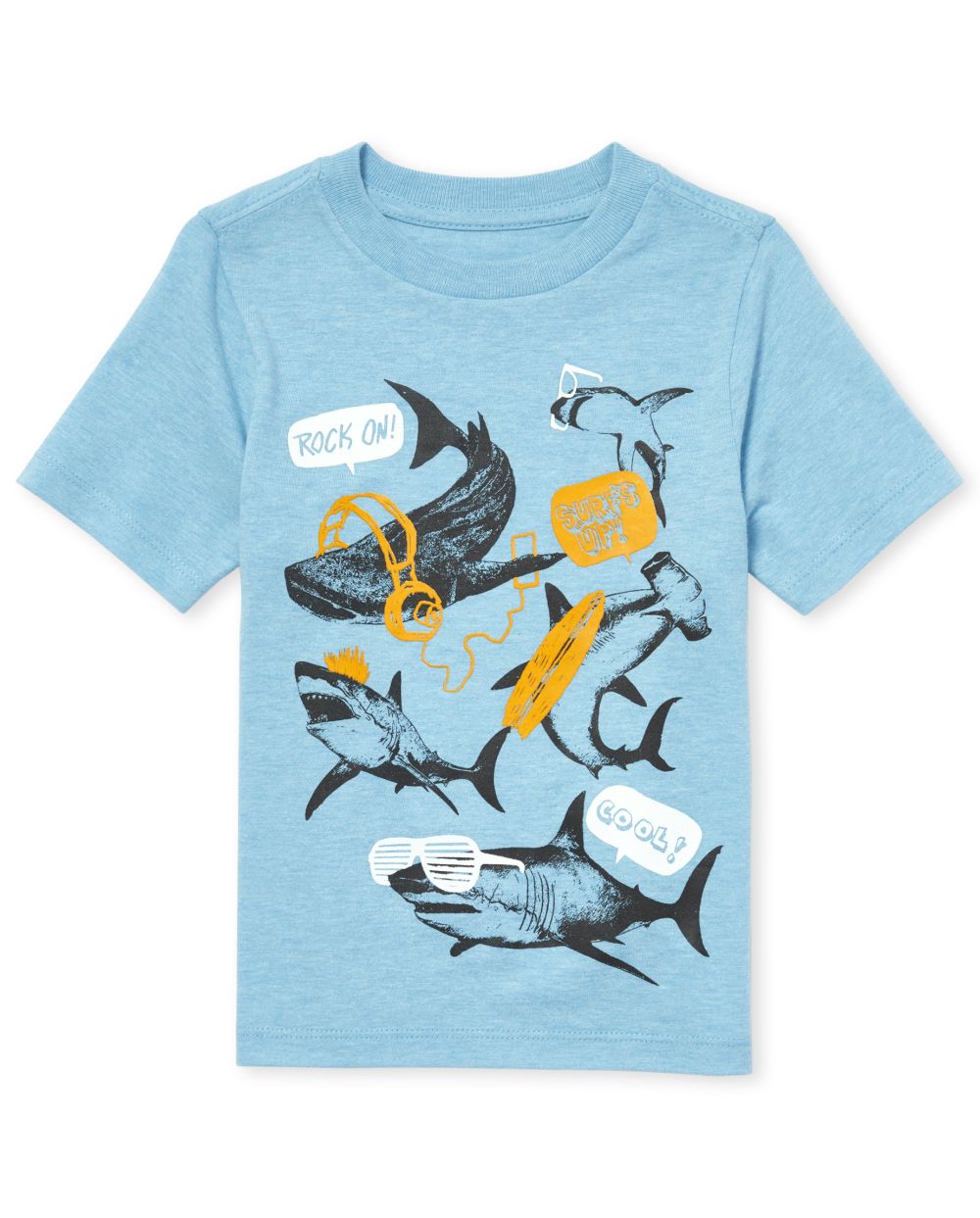 Baby And Toddler Boys Surf Shark Graphic Tee