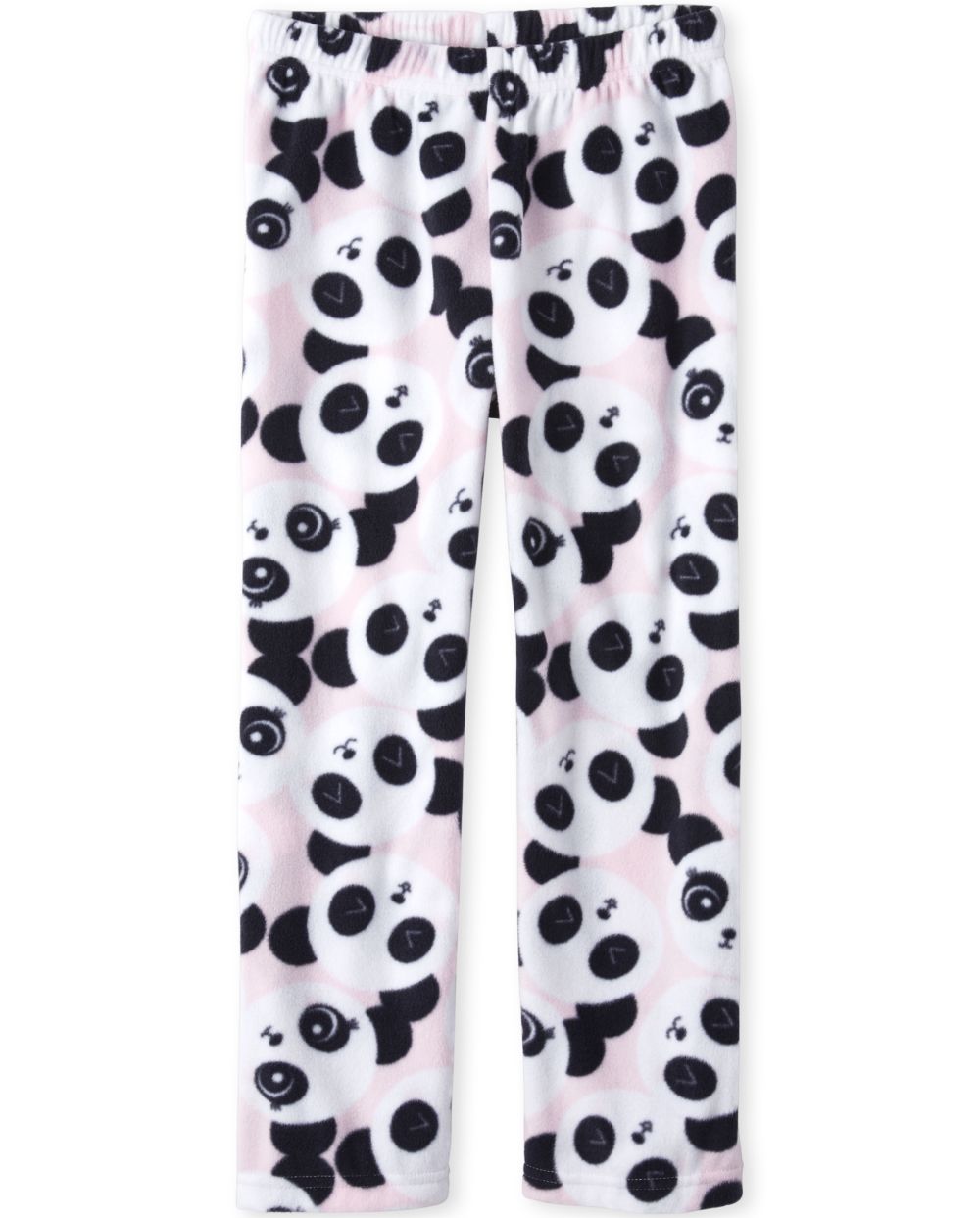 Girls Panda Print Fleece Pajama Pants
