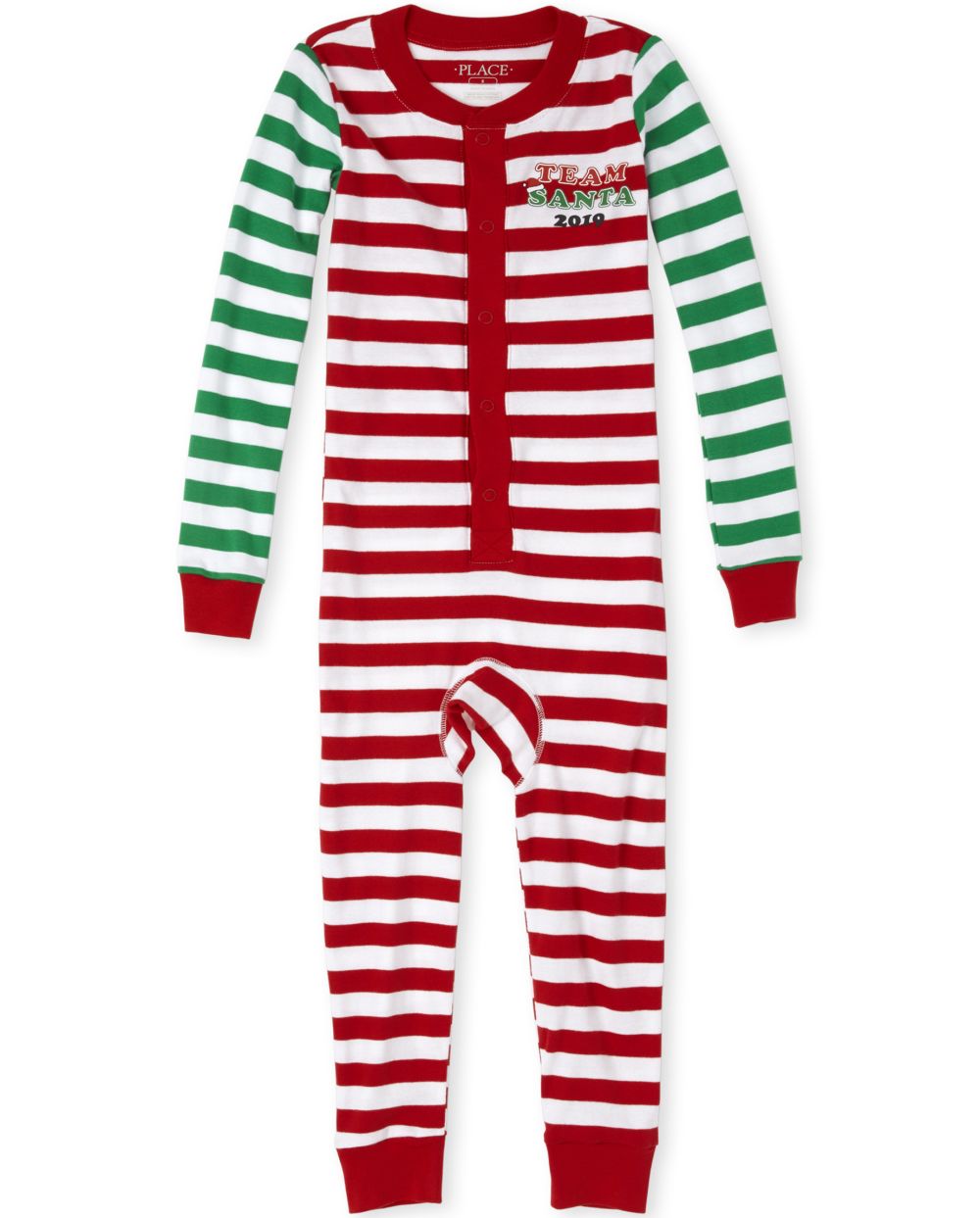 Unisex Kids Matching Family Christmas Long Sleeve Candy Cane Stripe