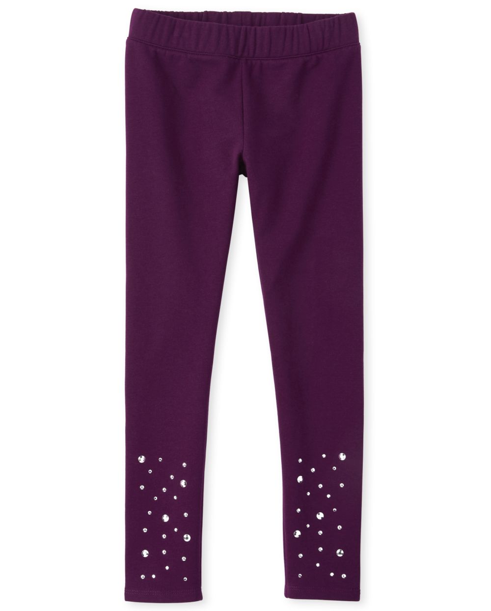 Girls Jeweled French Terry Cozy Leggings