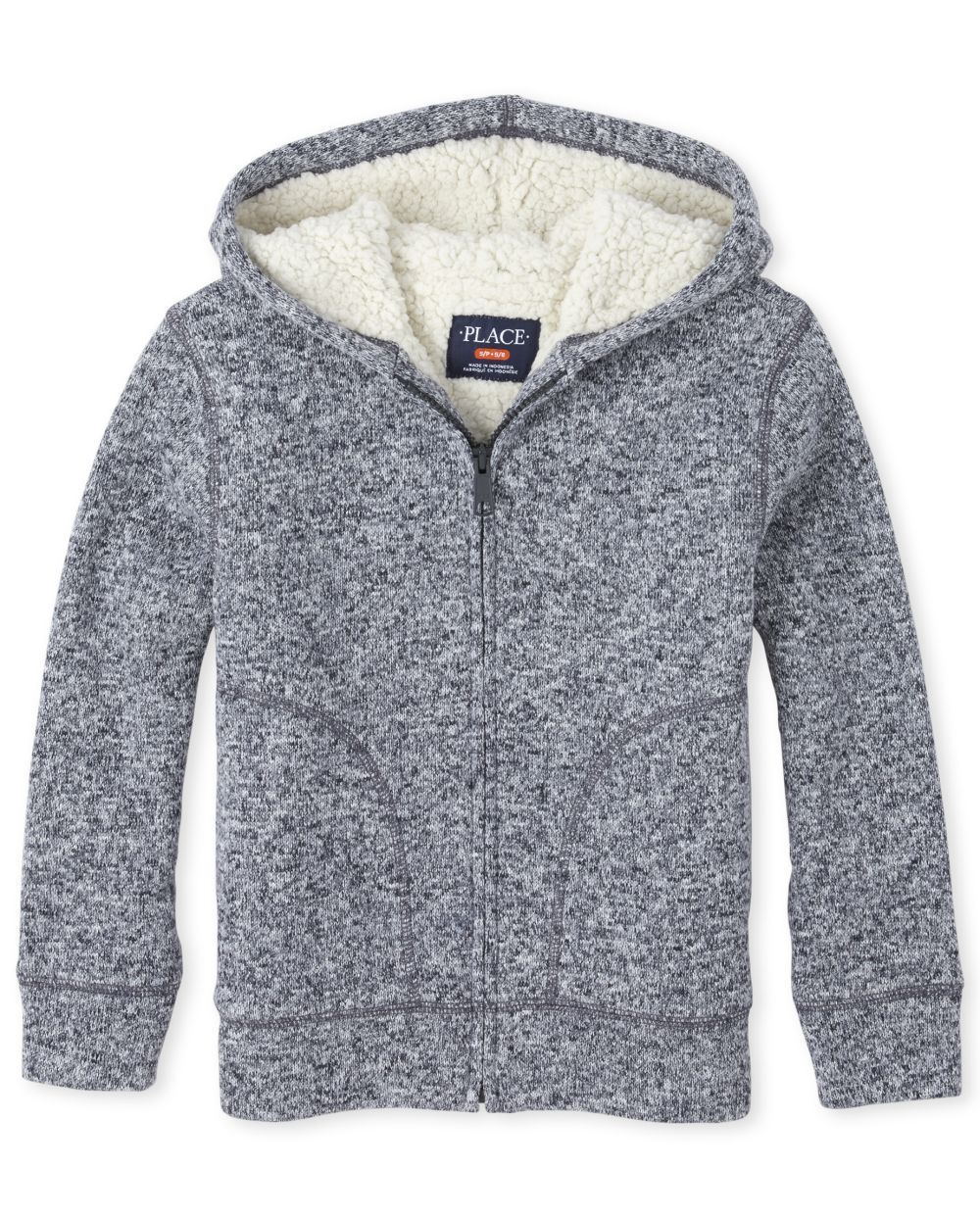 zip up sherpa sweater