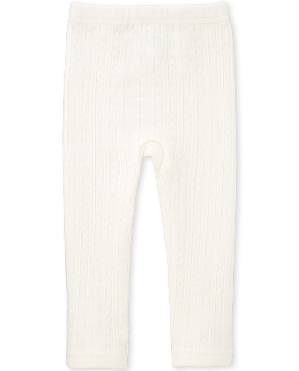 Toddler Girls Cable Knit Fleece Lined Leggings