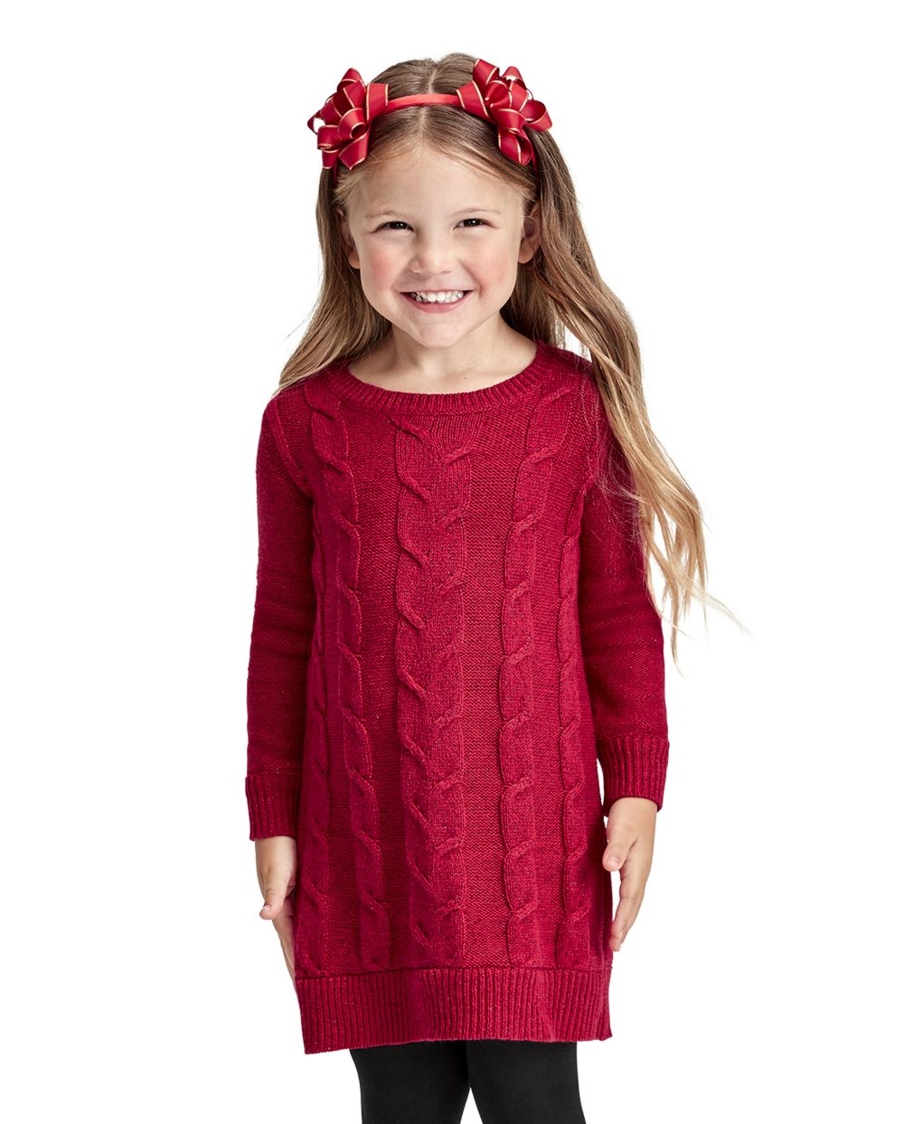 Toddler cable knit sweater hot sale dress