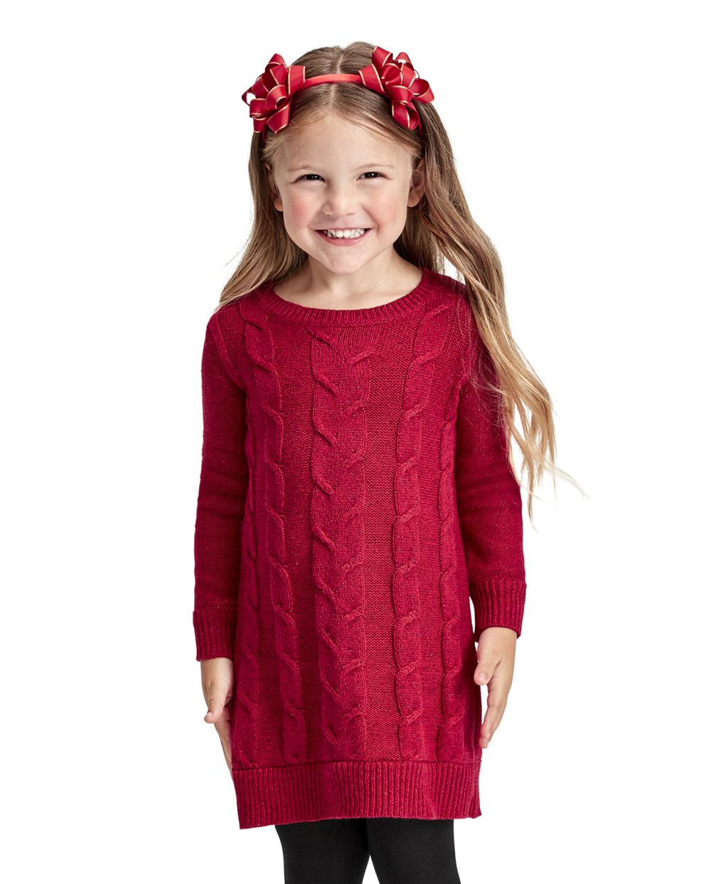 toddler cable knit sweater dress