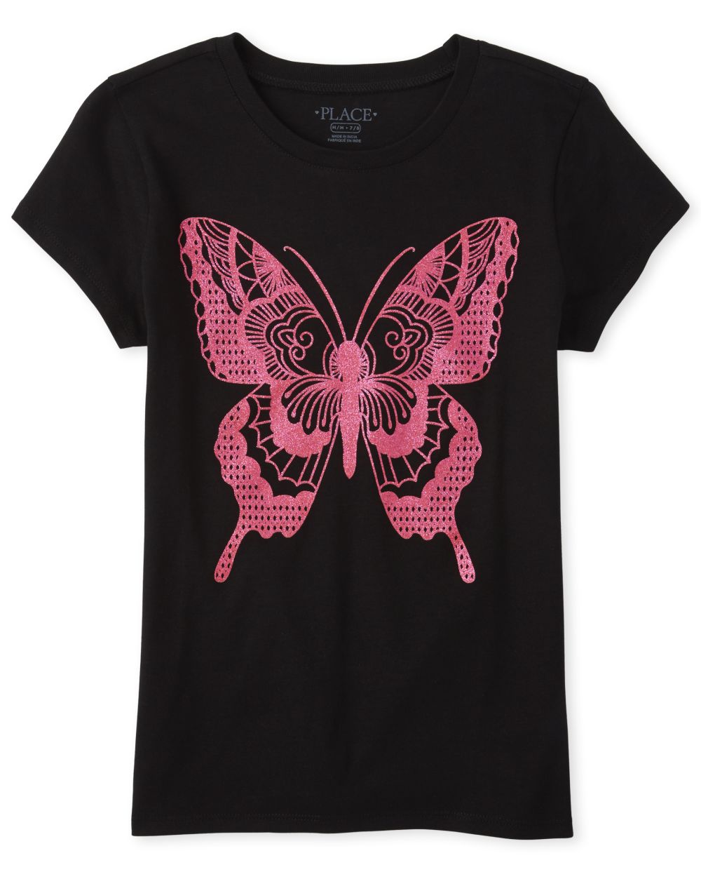 blue butterfly graphic tee