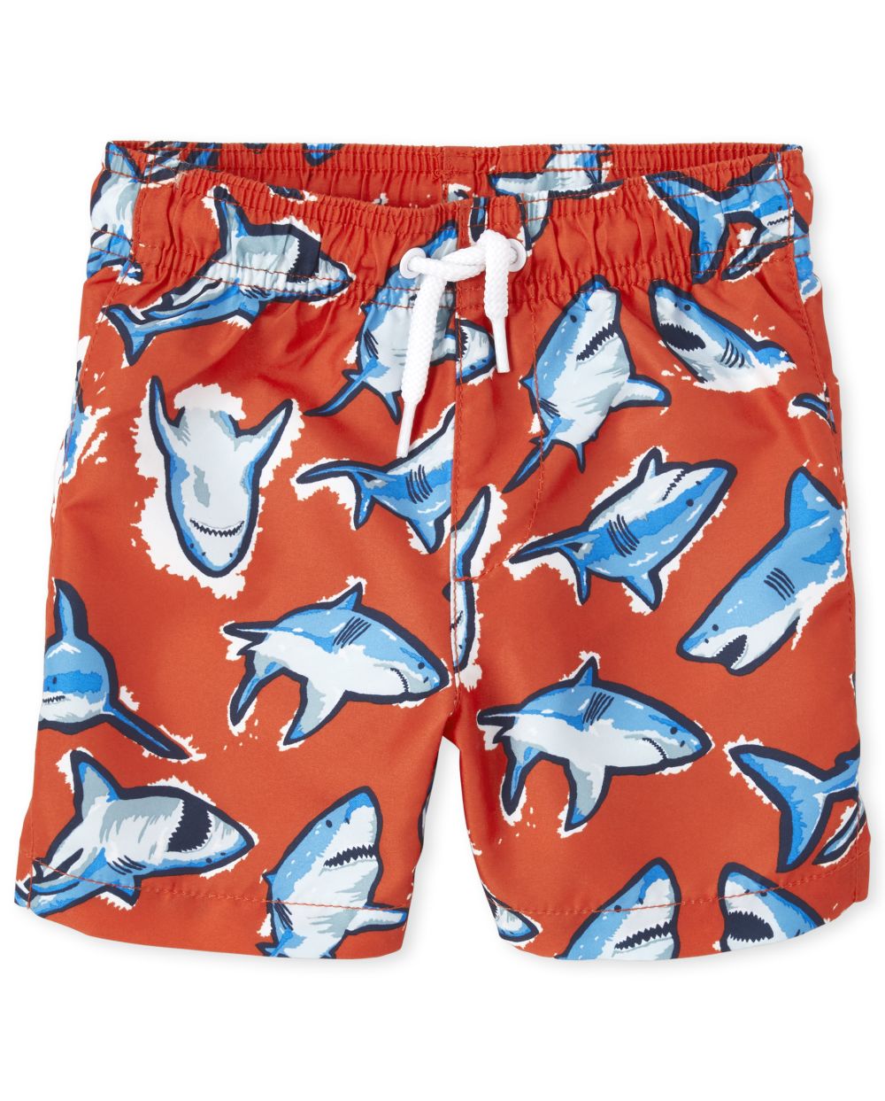 Baby And Toddler Boys Shark Print Swim Trunks