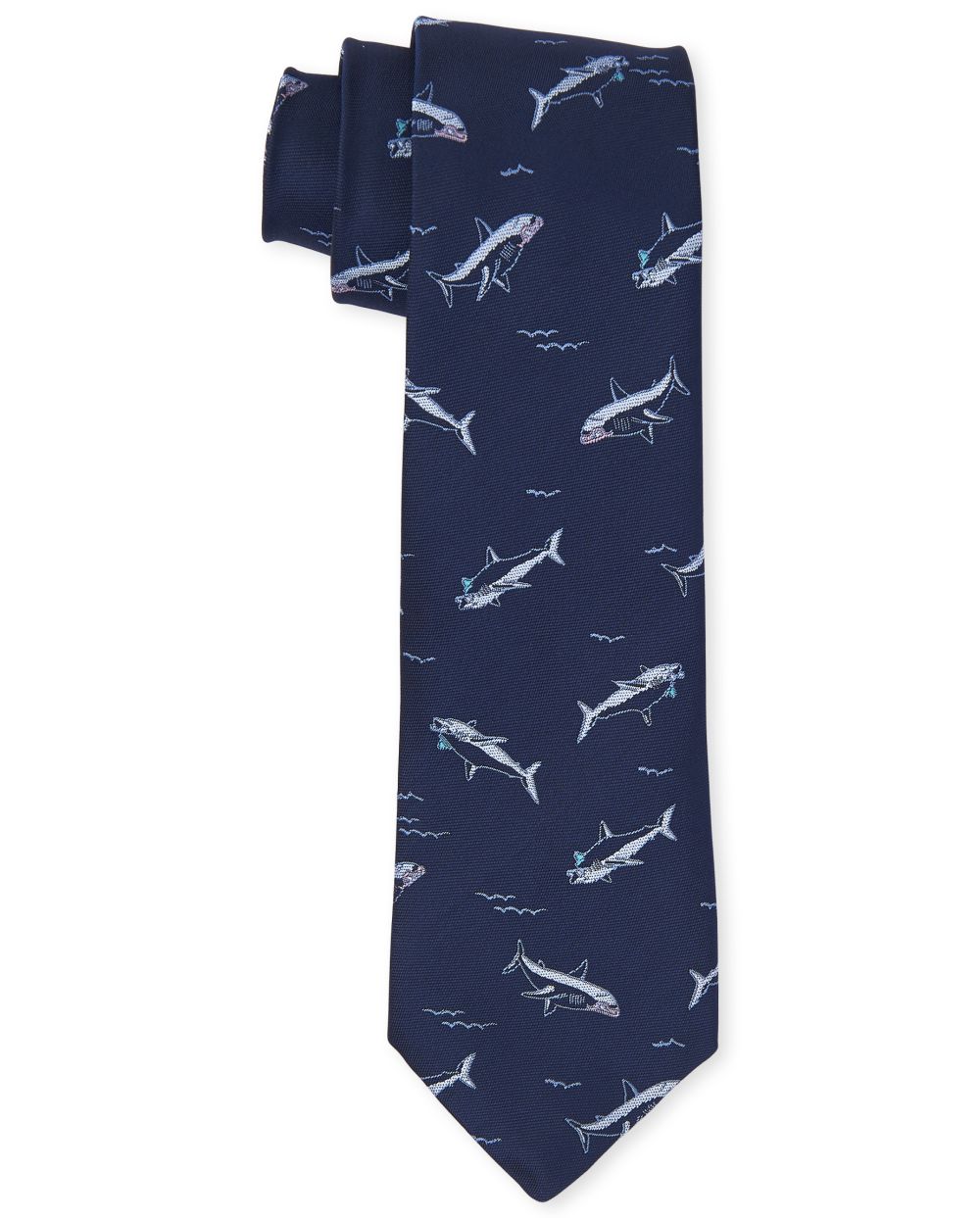 Boys Shark Print Tie