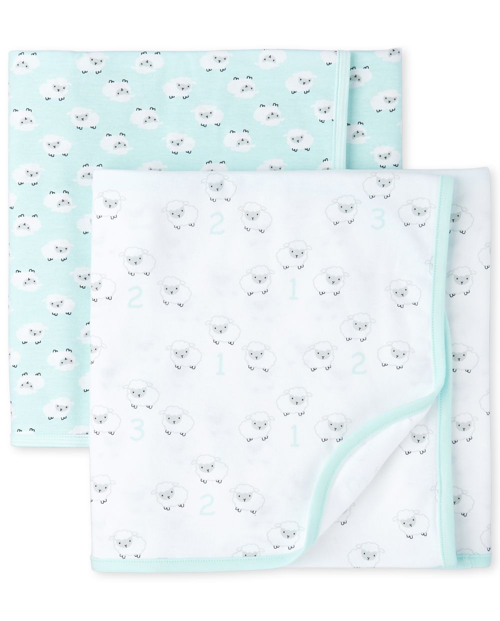 Unisex Baby Sheep Swaddle Blanket 2Pack