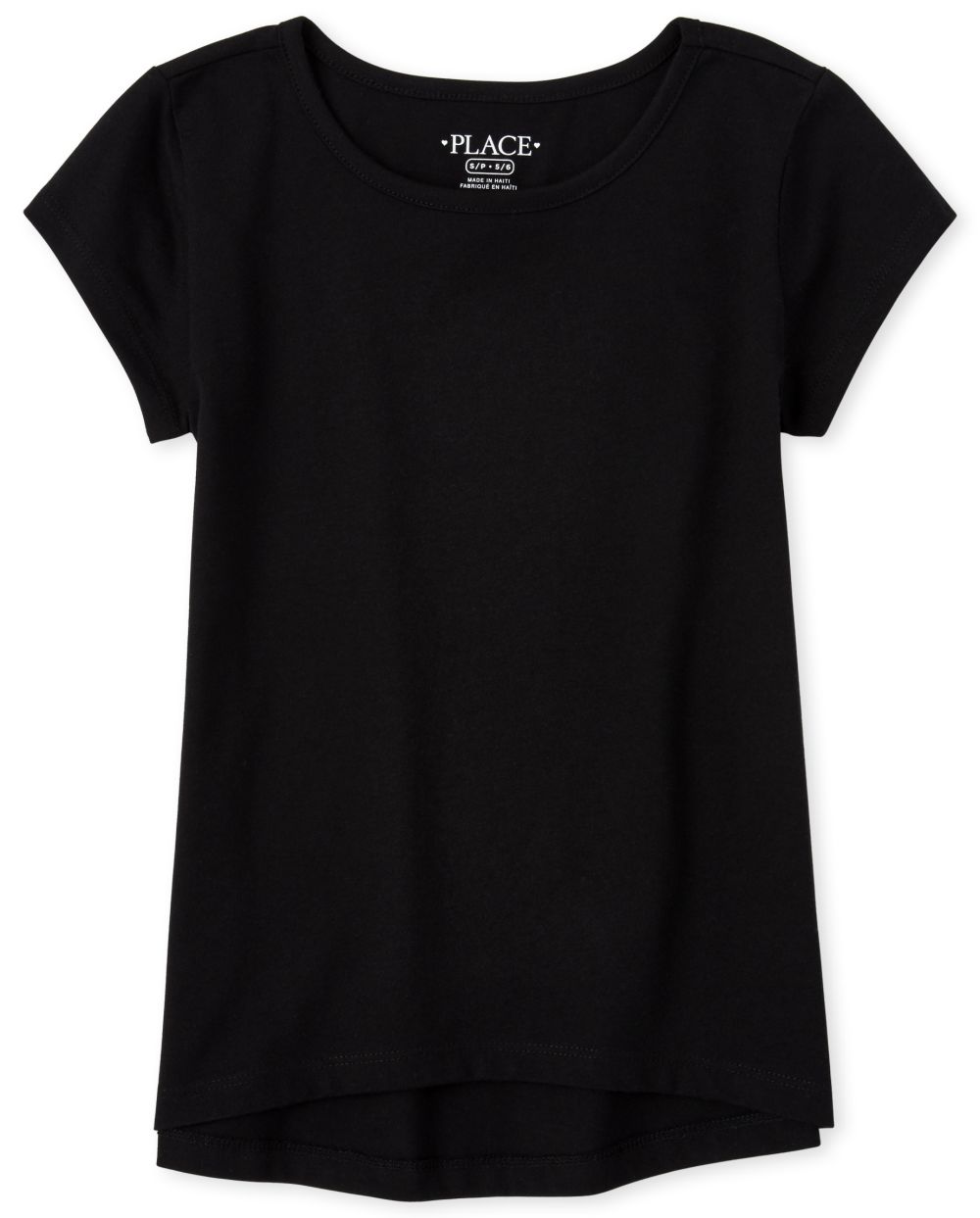 Girls Short Sleeve Basic Layering Tee
