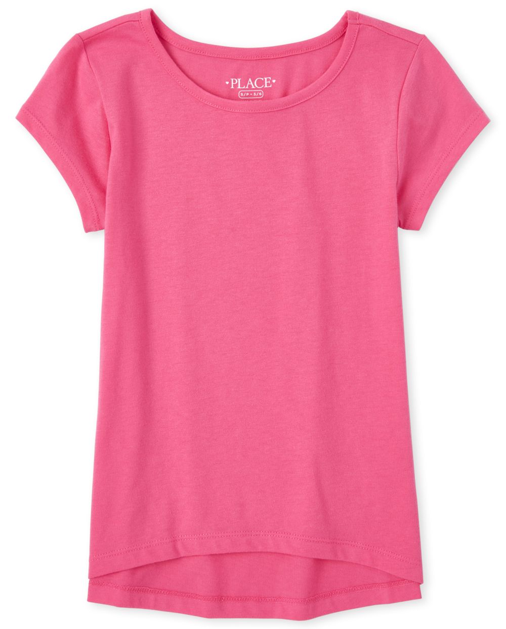 Girls Short Sleeve Basic Layering Tee