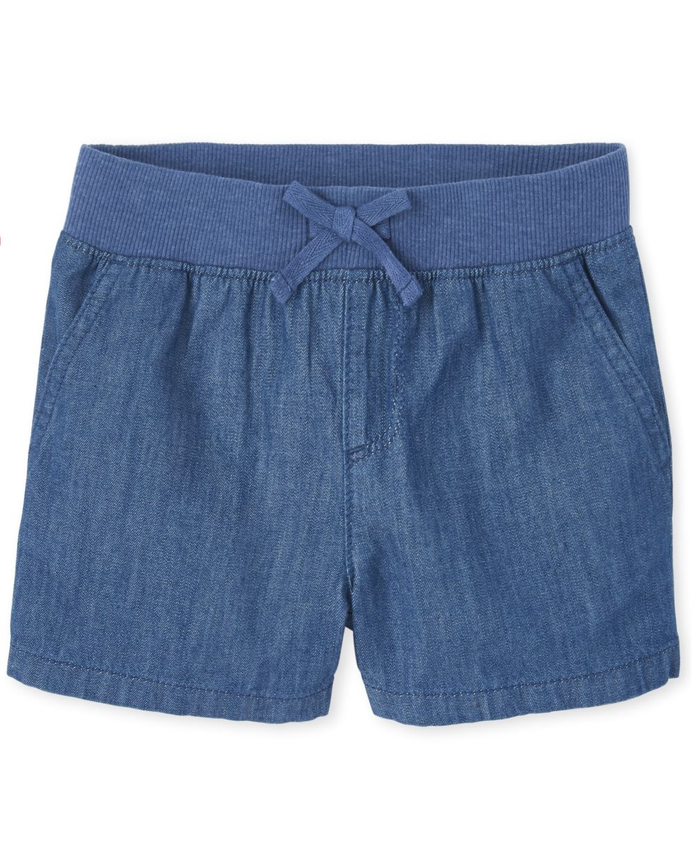 navy blue pull on shorts