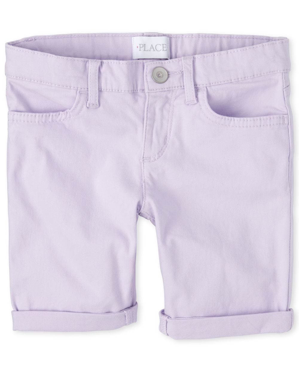 Girls Roll Cuff Denim Skimmer Shorts