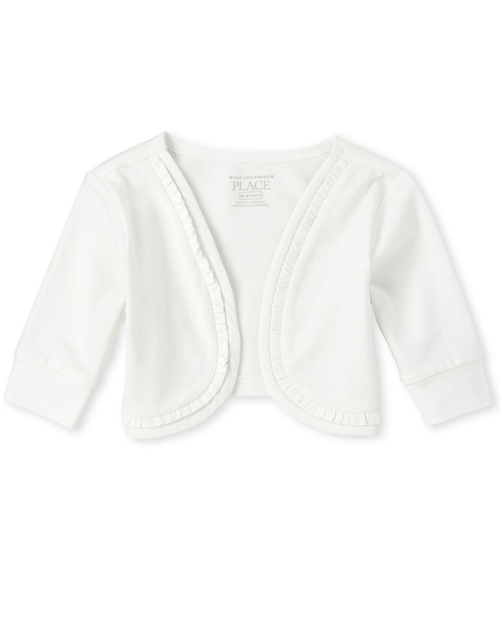 Baby And Toddler Girls Easter Long Sleeve Ruffle Shrug