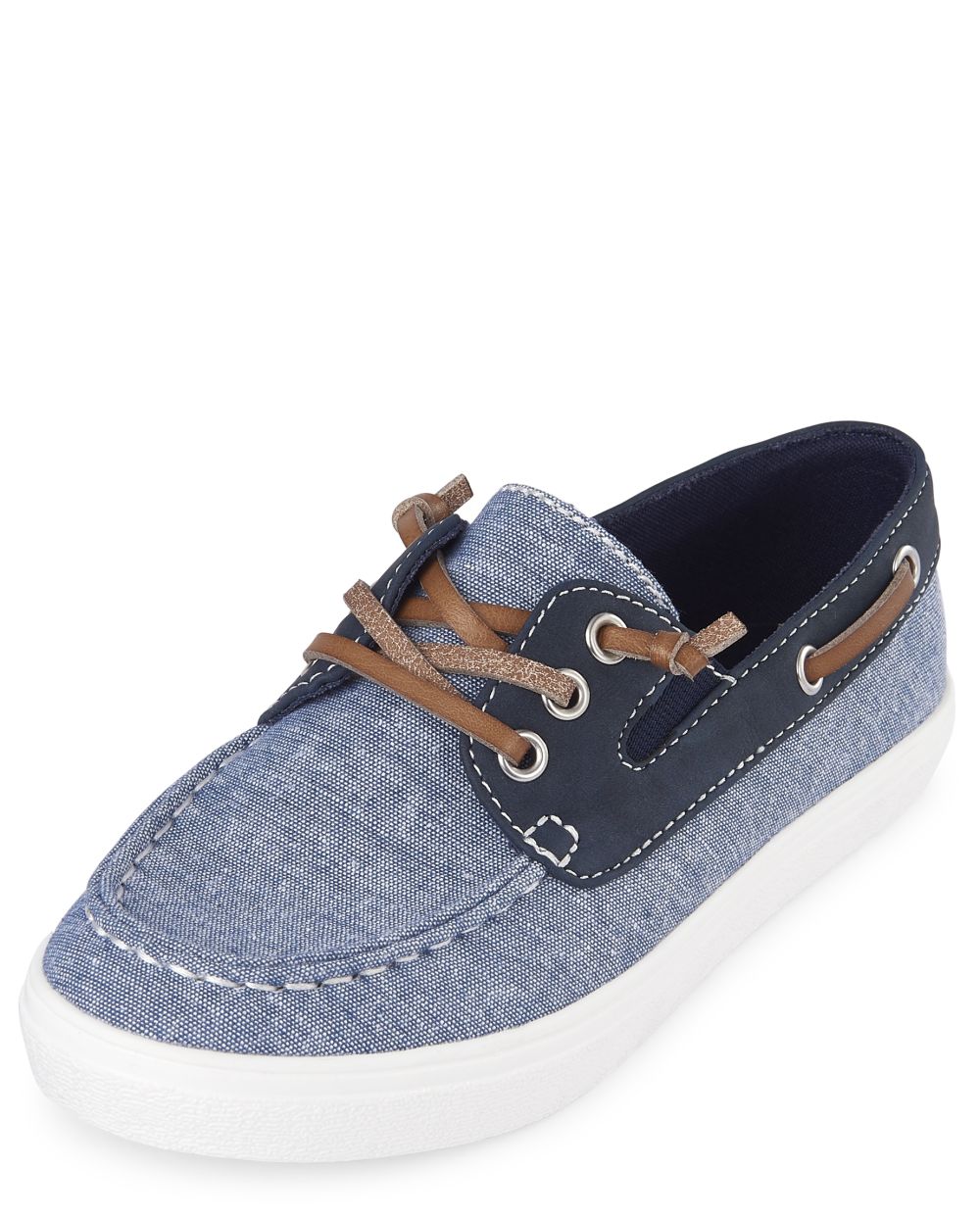 Boys Easter Chambray Matching Boat Shoes
