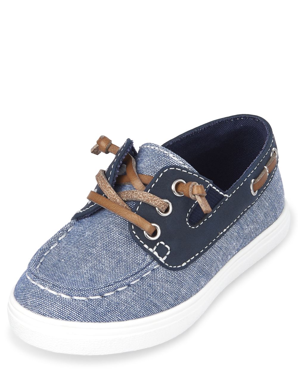Toddler Boys Easter Chambray Matching Boat Shoes