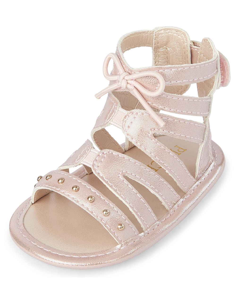 shiny gladiator sandals