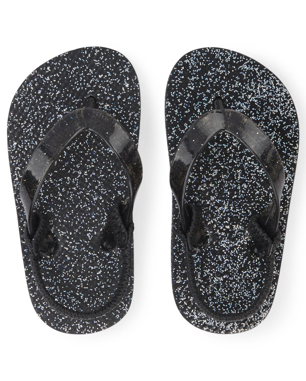 girls glitter flip flops