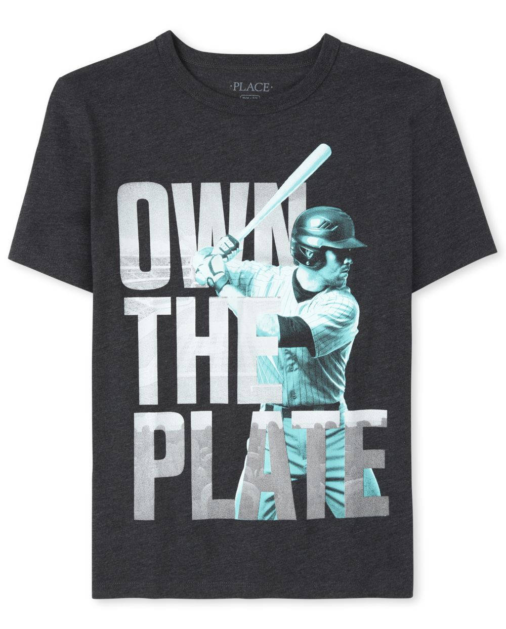 Boys Short Sleeve 'Own The Plate' Baseball Graphic Tee