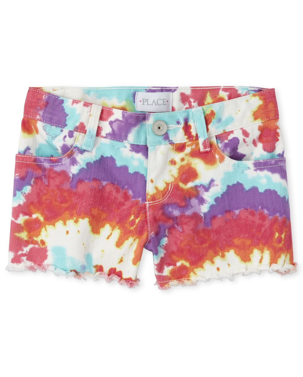 2 Piece Girls Sleeveless Tie Dye Top & Shorts main image 1