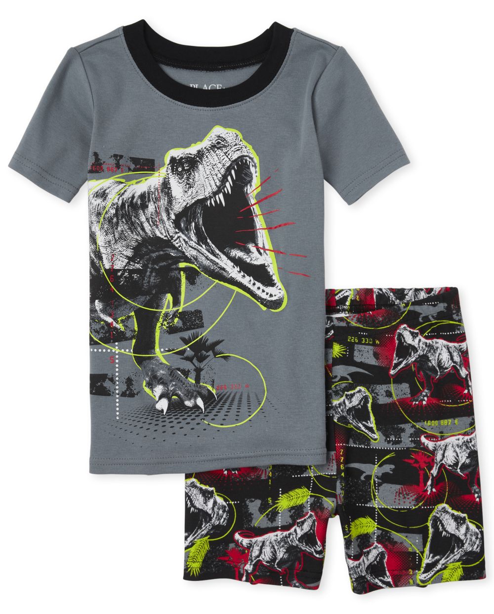 Kissy Kissy Boys Snug Fit Pajamas - Blue Dinosaurs Galore
