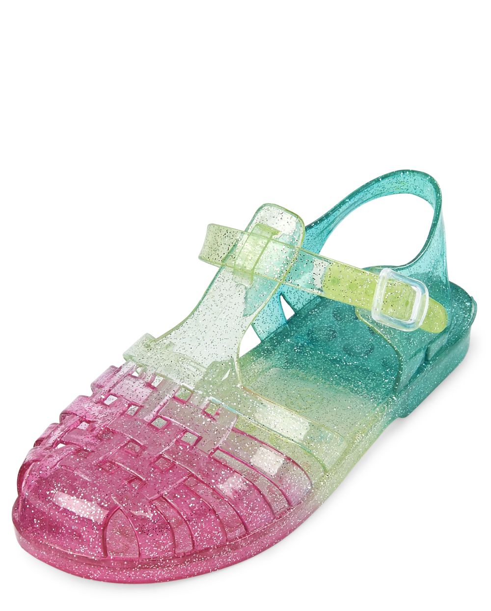 Girls Glitter Ombre Matching Jelly Sandals