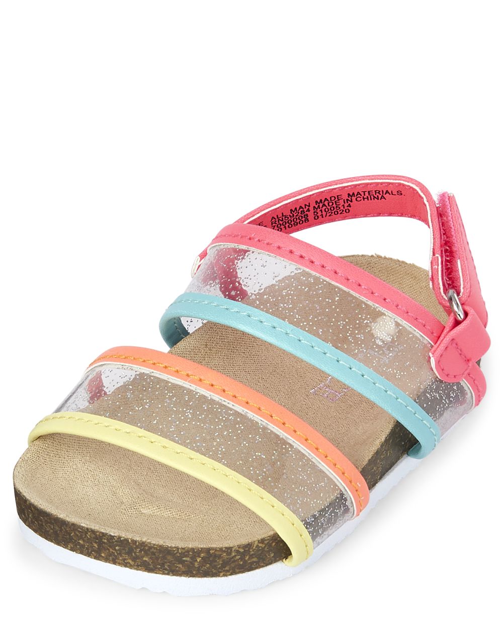 infant rainbow sandals with backstrap