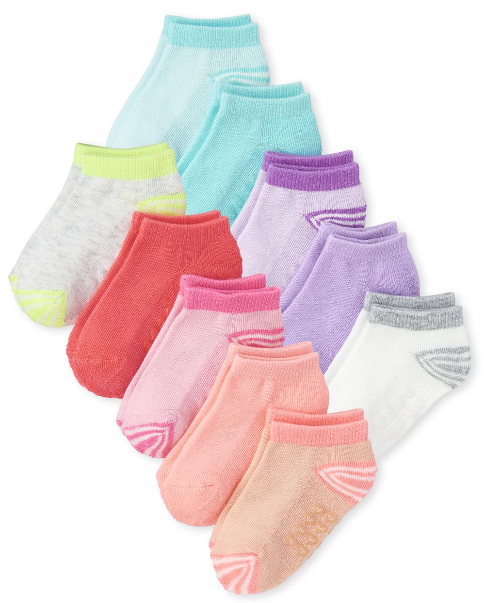 Toddler Girls Ankle Socks 10Pack