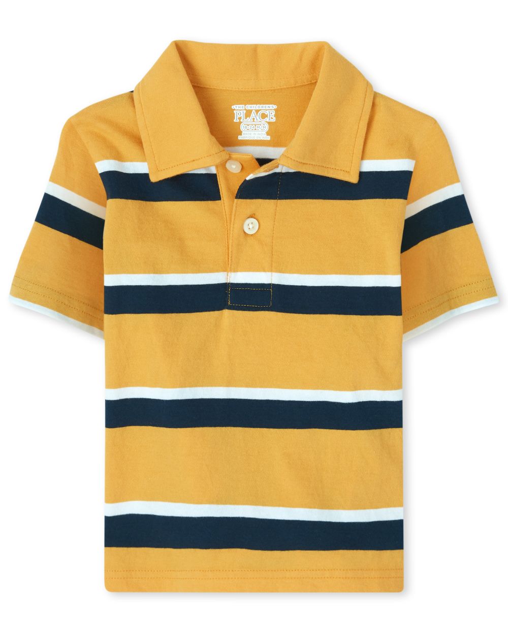 Baby And Toddler Boys Uniform Short Sleeve Striped Jersey Polo