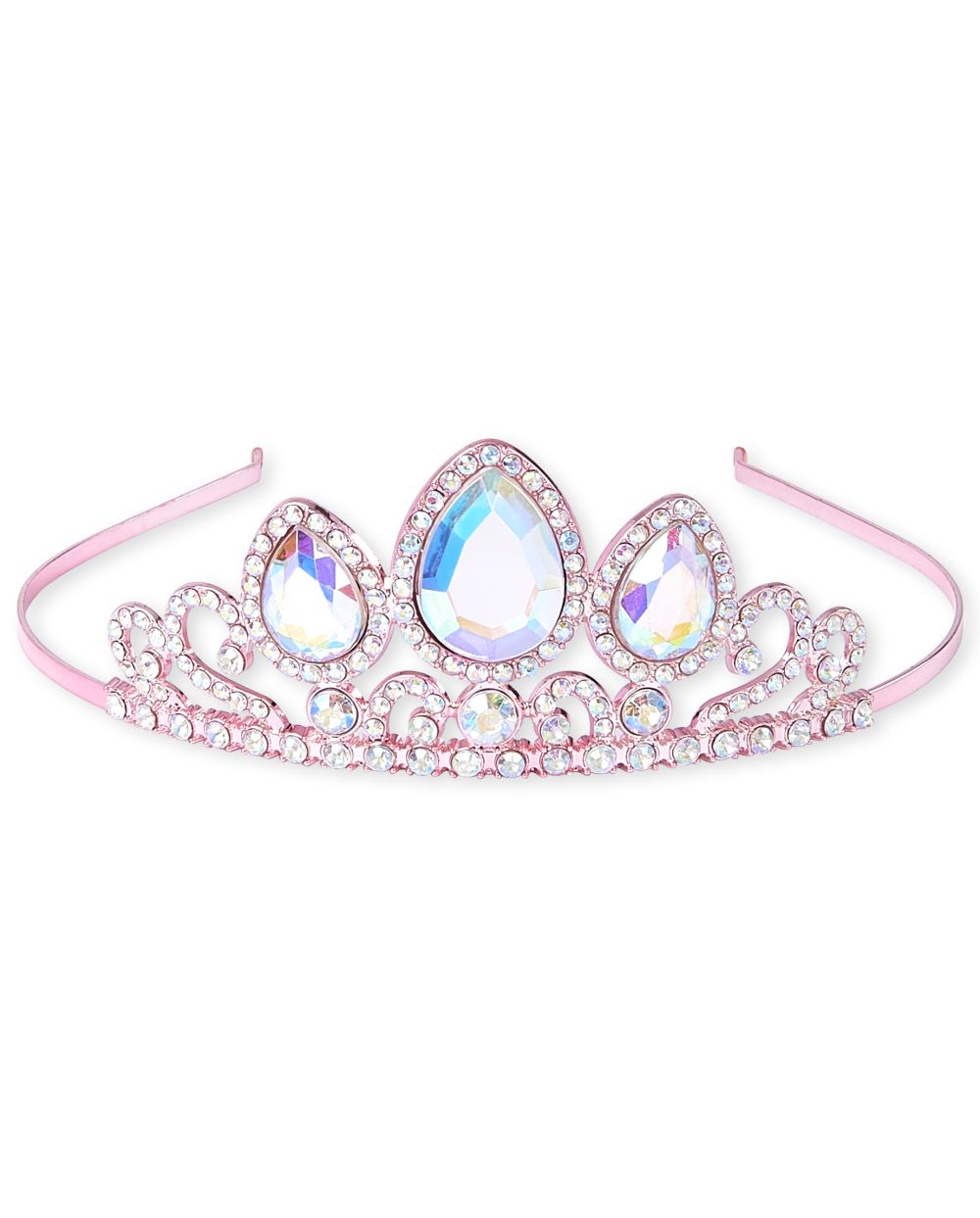 Girls Jeweled Tiara Metal Headband