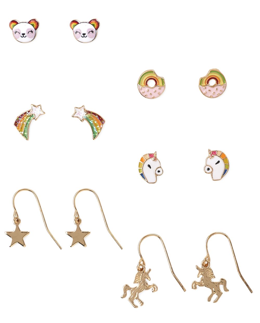 Girls unicorn earrings clearance