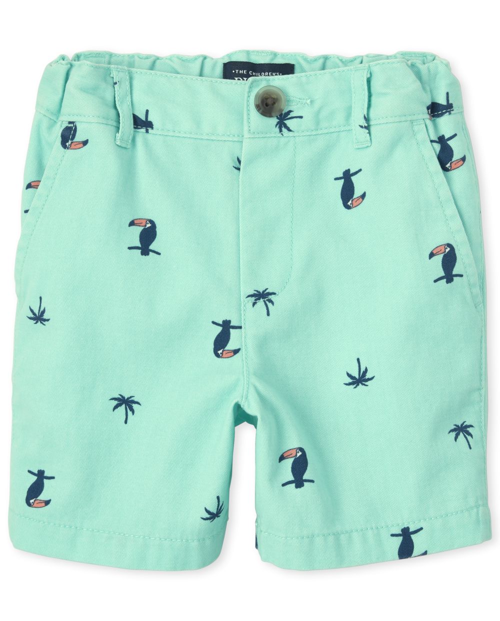 Baby And Toddler Boys Toucan Print Woven Chino Shorts