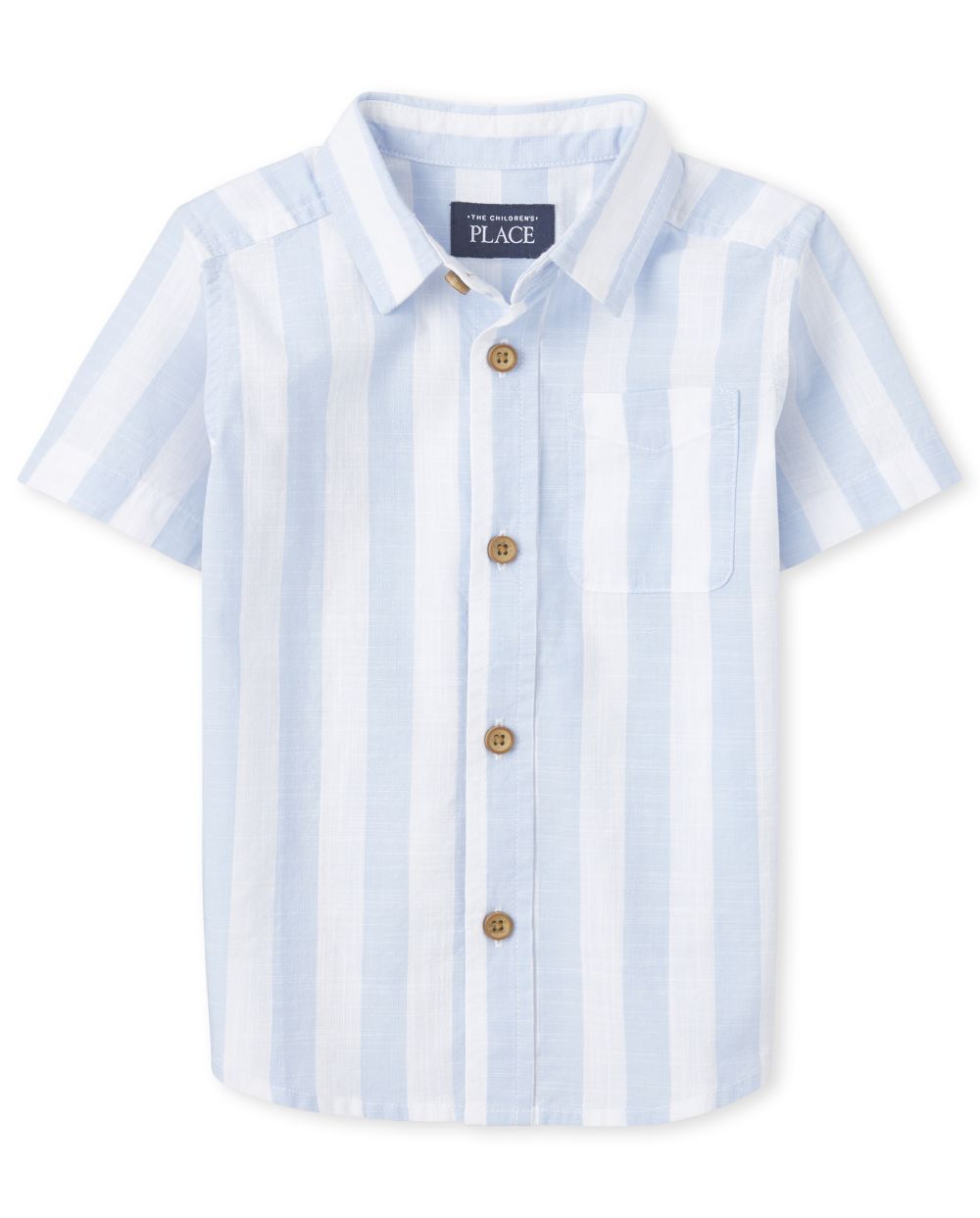 matching button up shirt and shorts