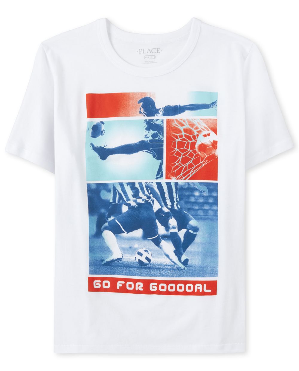 Boys Short Sleeve 'Go For Goal' Soccer Graphic Tee