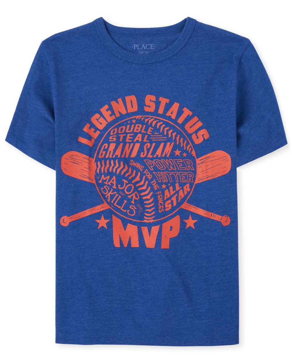 Boys Short Sleeve 'Legend Status MVP' Baseball Graphic Tee
