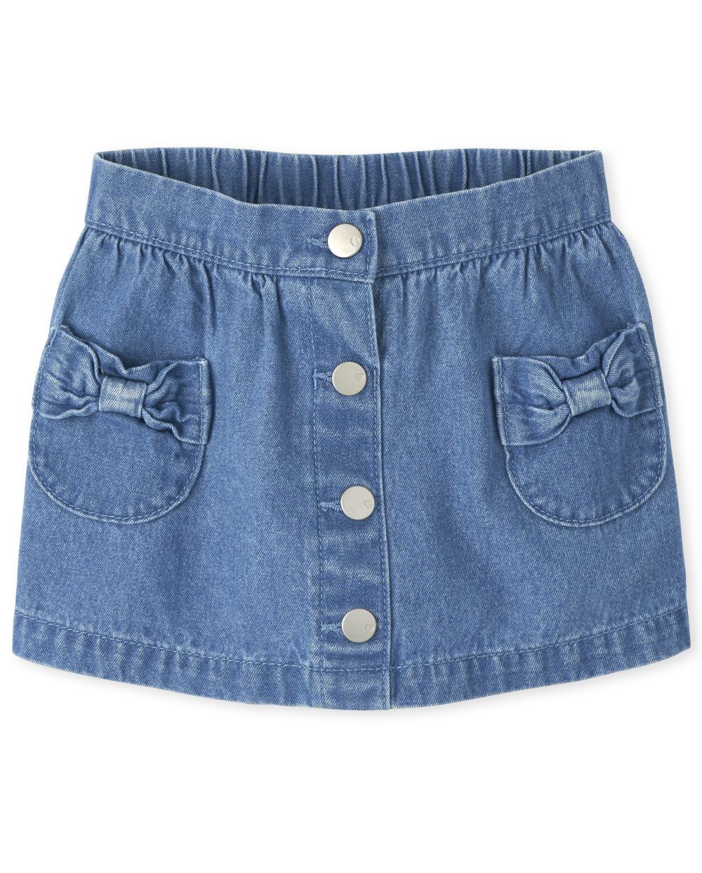 Baby And Toddler Girls Button Denim Skort