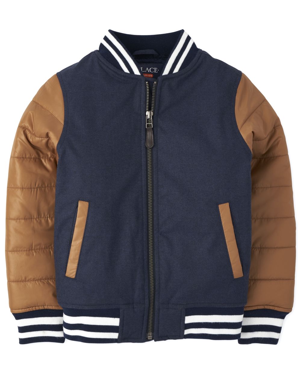 Boys Long Sleeve Warmcore PrimaLoft Varsity Bomber Jacket